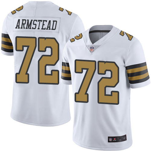 Men New Orleans Saints Limited White Terron Armstead Jersey NFL Football 72 Rush Vapor Untouchable Jersey